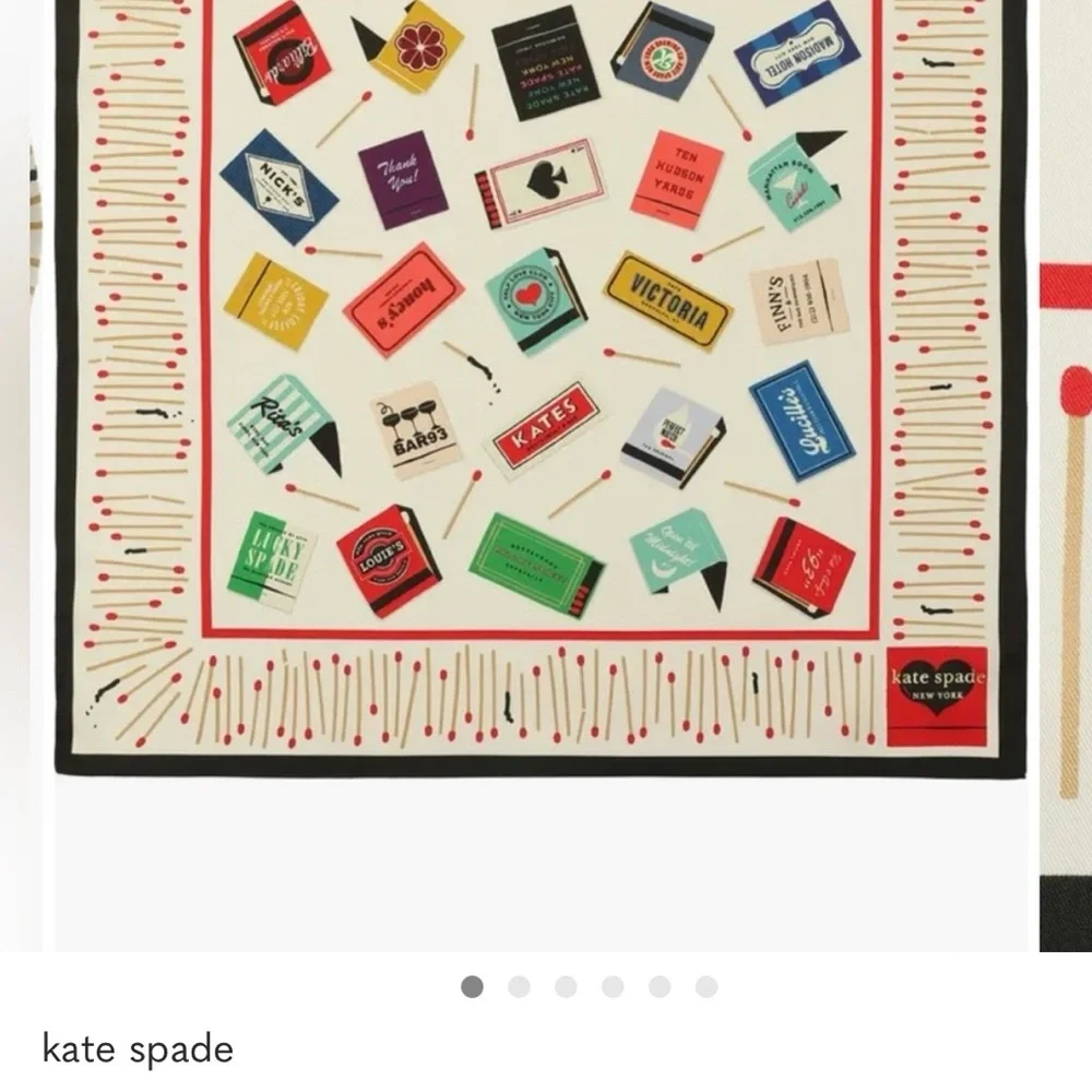 Kate Spade Multicolor Graphic Silk Bandana - Picture 3 of 6